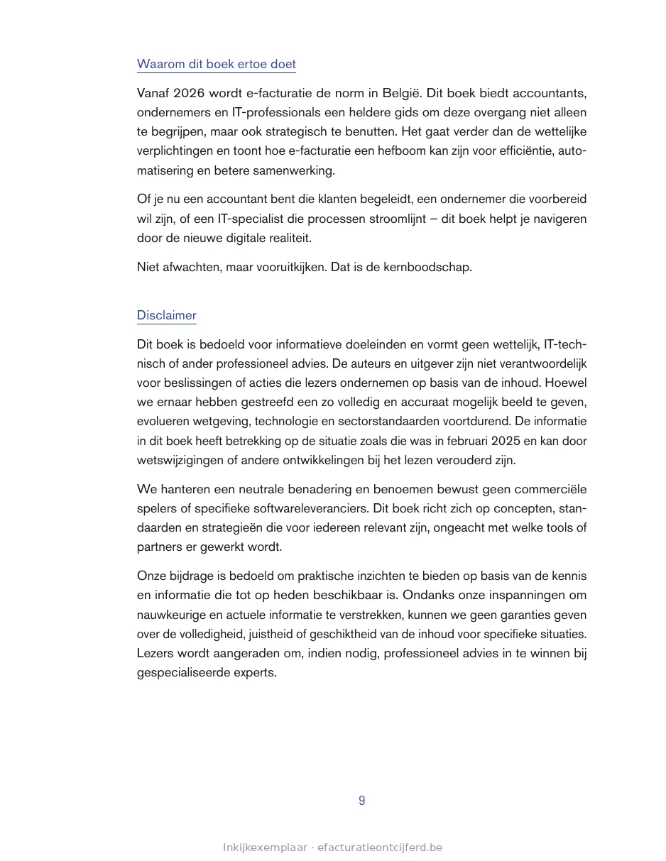 Pagina 9 uit E-facturatie Ontcijferd