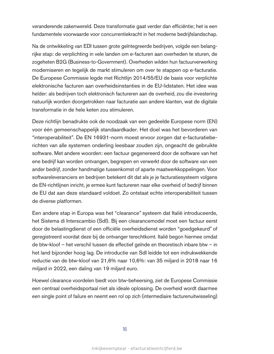 Pagina 16 uit E-facturatie Ontcijferd